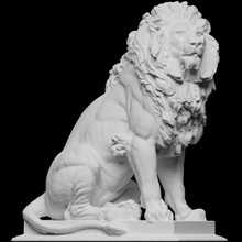 lion entrance palace justice vienna scan stone 3dprintable austria 3d print model - Mito3D
