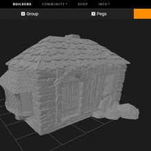 cabaña edificio medieval 3d print model - Mito3D