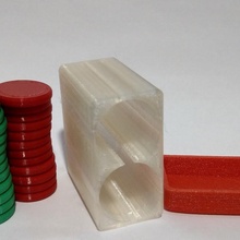 juego damas caja para fichas box game checkers 3d print model - Mito3D