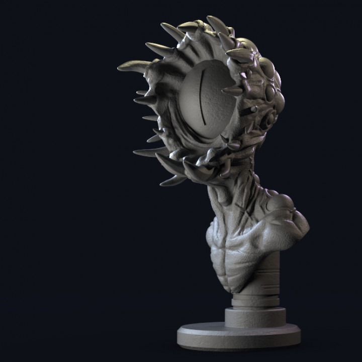 cauchemar monstre extraterrestre buste créature fantaisie dent scifi yeux 3D print model - Mito3D