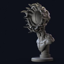 Albtraum Monster Außerirdischer Büste Kreatur Fantasie Zahn scifi Augen 3d print model - Mito3D