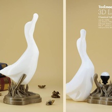 anatra lampada giardino 3d print model - Mito3D
