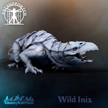 wild inix store dinosaur lizard monster reptile miniature tabletop dnd darksun athas 3d print model - Mito3D