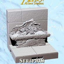seraphim wall expansion store greek roman sculpture temple terrain marble church deity statues cathedral tiles angelic angels openlock tileset monastery dragonbite aether dragonlock dungeonlock aetherstudios 3d print model - Mito3D