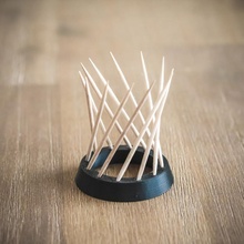parametric toothpick stand - hyperboloid rhino supportfree 3dprintable grasshopper design 3d print model - Mito3D