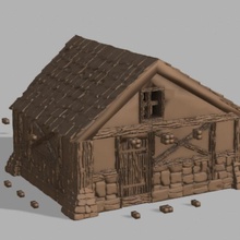 medieval house medievel 3d print model - Mito3D