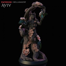 aviv - pre supported flowers man nature tree magic male elemental blossom druid cherry dryad 3d print model - Mito3D