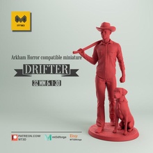 drifter Arkham korku uyumlu mağaza minyatürler minyatür arkham 3d print model - Mito3D