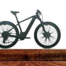 montaña bicicleta silueta ornamento cubo decoración pared híbrido mtb reacción emtb 3d print model - Mito3D