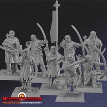 bretão escudeiros unidade loja arqueiro cavaleiro medieval martelo guerra monstruoso encontros escudeiro velho bretônia 3d print model - Mito3D