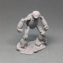 metal robot guerrero miniatura tmnt mutante cibernético mesa 3d print model - Mito3D