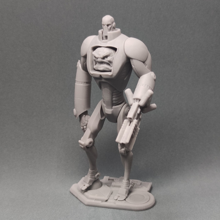 Krang Krieger Miniatur Feind Tischplatte tmnt Cyberpunk 3D print model - Mito3D