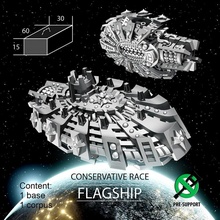 flagship conservative race store miniatures sci-fi space spaceship 3dprint boardgames tabletop starcraft spacecraft board games stellar ti4 winnu 3d print model - Mito3D