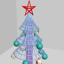 Natale albero anno 3d print model - Mito3D