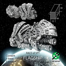 flagship spy race store miniatures sci-fi space spaceship 3dprint boardgames tabletop starcraft spacecraft board games stellar ti4 yssaril 3d print model - Mito3D