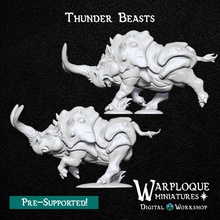 thunder beasts store battle beast creature dungeons miniatures models monster rpg wargaming warhammer rhino d&d dnd pathfinder mordheim kingsofwar ageofsigmar warploque rhinox 3d print model - Mito3D