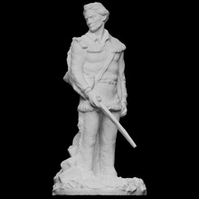 west virginia mountaineer scan figure 3d print model - Mito3D