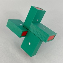 Streichholzschachtel Puzzle Rätsel Gehirn Teaser 3d print model - Mito3D