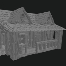 standalone small cottage d&d dragon miniature dungeon maison townbuilder 3d print model - Mito3D