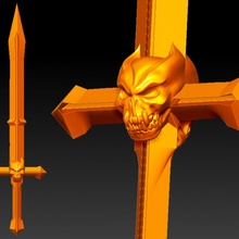 vampire sword 3d print model - Mito3D