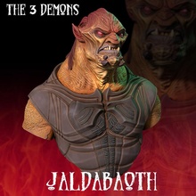 Jaldabaoth Geschäft Dämon Kunst Büste Teufel Halloween Grusel Monster 3d print model - Mito3D