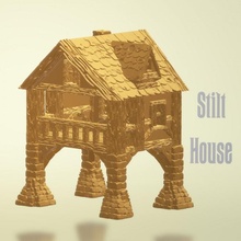 stilt house 3d print model - Mito3D