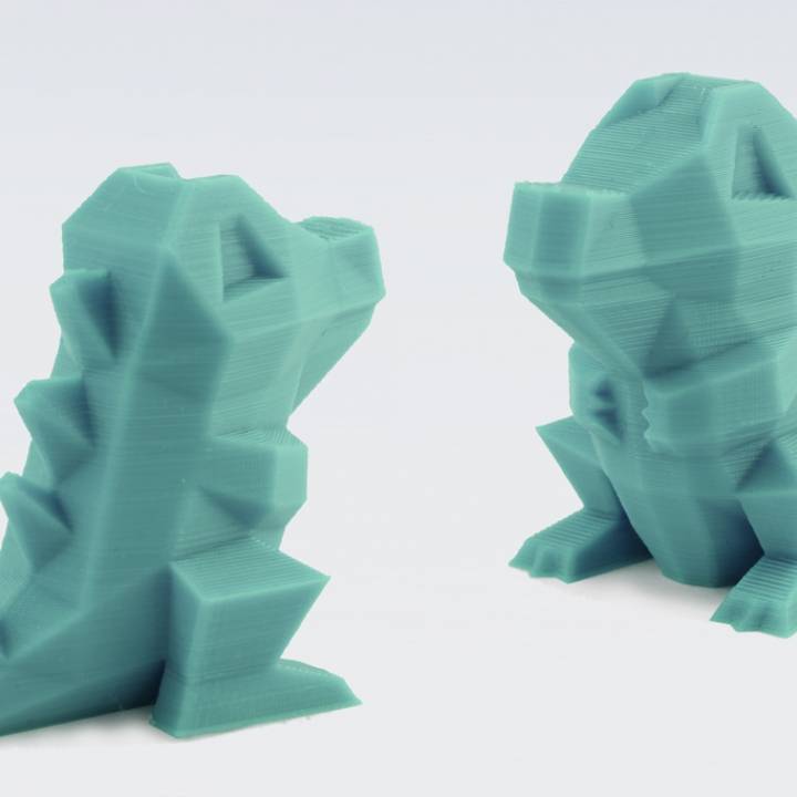 low poly totodile fan art pokemon 3D print model - Mito3D