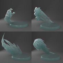 sillabare basi Magia ghiaccio base bolide d dnd esploratore incantesimi magicmissle 3d print model - Mito3D