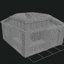 medieval house 3d print model - Mito3D