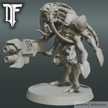 extraterrestre Guardia Tienda monstruo Ciencias explorador Giger tentáculo calamar equipo genestealer 3d print model - Mito3D