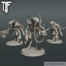 alien exploration team monster science space scifi tentacle squid explore genestealer nexos 3d print model - Mito3D