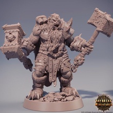 rutger gausshammer dragons dungeons mini miniatures orc male hammer wow tabletop wargame daybreak 3d print model - Mito3D