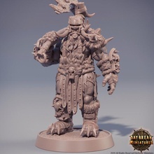wolfmund der zerst rer store axe dragons dungeons helmet mini miniatures orc male wow tabletop wargame daybreak 3d print model - Mito3D