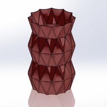 vaso arte annoiato 3d print model - Mito3D