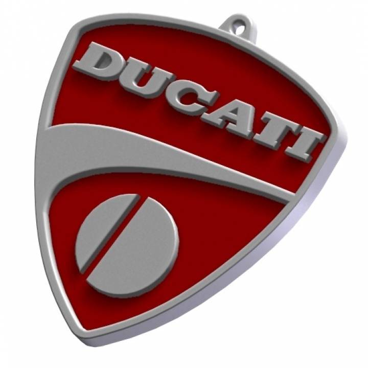 ducati logotipo keychain peças reposição 3D print model - Mito3D