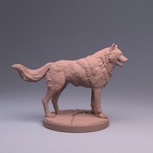fenrir lupo animale mitologia norvegese tavolo dnd fenris miniauture 3d print model - Mito3D