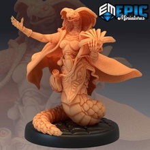 yılan halkı büyücü halk kadın sihirbaz çöl sürüngen mağaza fantezi canavar rpg Warhammer düşman masaüstü zindan dnd 3d print model - Mito3D