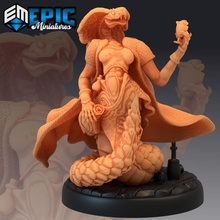 yılan halkı büyücü içme halk kadın sihirbaz çöl sürüngen mağaza alkol fantezi canavar rpg düşman zindan dnd 3d print model - Mito3D