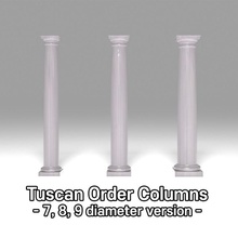 toscano orden columna antiguo Grecia griego modelo modular montaje arquitecto arquitectónico pilar 3d print model - Mito3D