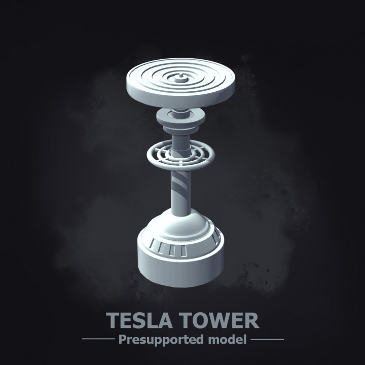 honneur bidule tesla tour machine métal terrain steampunk miniature atelier table électricité électrique machinerie expérimental 28mm dnd dispersion ravnica 3D print model - Mito3D