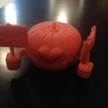 pumpkin doom & garden axe halloween vengeance 3d print model - Mito3D