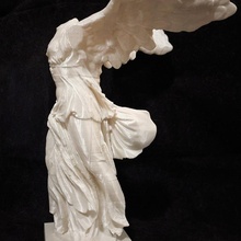conservado nike Samotracia alas victoria diosa Grecia historia estatua París lumbrera Francia greek mythology winged victory hellenistic age mus du louvre art 3d print model - Mito3D