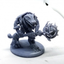 crocodile warrior 2 handed hammers weapon versions proxy store miniature resin dnd dungeons dragons sigmar aos presupported pre-supported seraphon lychee lizardperson ligardmen 3d print model - Mito3D