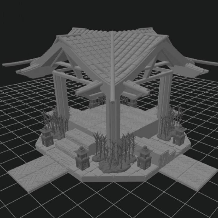 féodal asiatique belvédère 3D print model - Mito3D