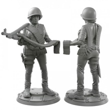 026 menina exército moderno pistola soldado martelo guerra mulher miniatura tampo mesa infantaria 28mm wh40k 32mm 3d print model - Mito3D