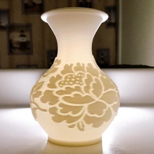 lithophane vase light photo 3d print model - Mito3D