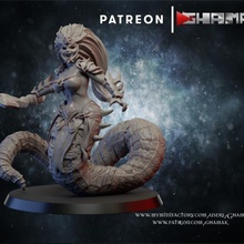 medusa 1 supporto pronto negozio fantasia rpg warhammer miniatura martello gioco guerra dnd esploratore 3d print model - Mito3D