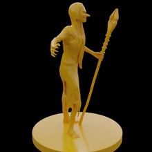 green hag wizard mage evil sorceress fey 3d print model - Mito3D