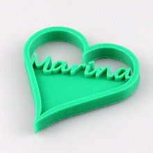 marina chaeiro jóias bonito presente coração amor 3d print model - Mito3D