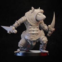 sıçan haydut mağaza rpg minyatür masaüstü savaş oyunu fare adam 3d print model - Mito3D